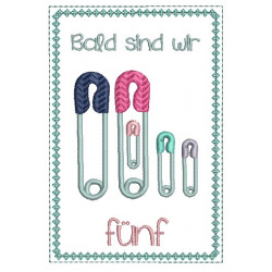 ITH - Postkarte Sicherheitsnadel Schwanger 5